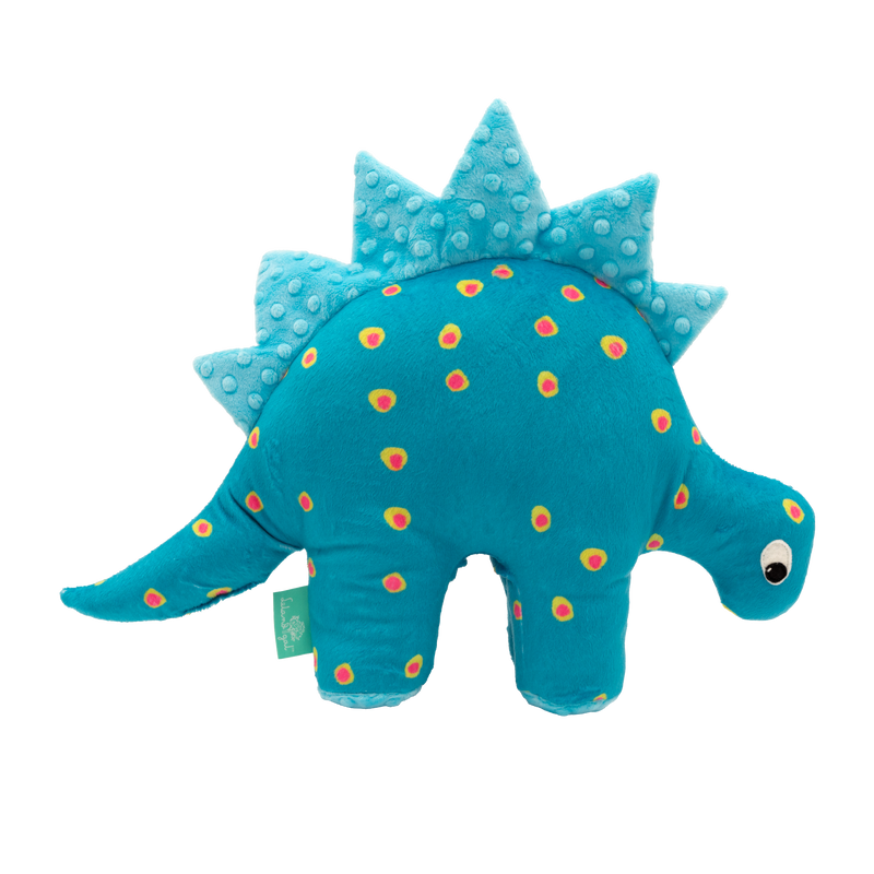 Dino Dad Lovey in Turquoise Dots and Blue Fin