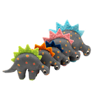 Dino Baby Lovey in Mineral Dots and Blue Fin