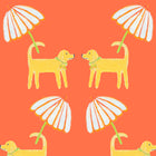Grapefruit Dog Day Afternoon Fabric