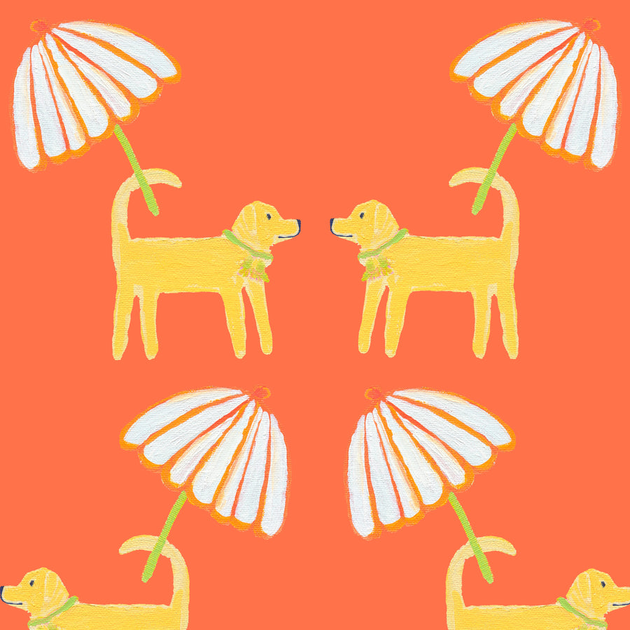 Grapefruit Dog Day Afternoon Fabric