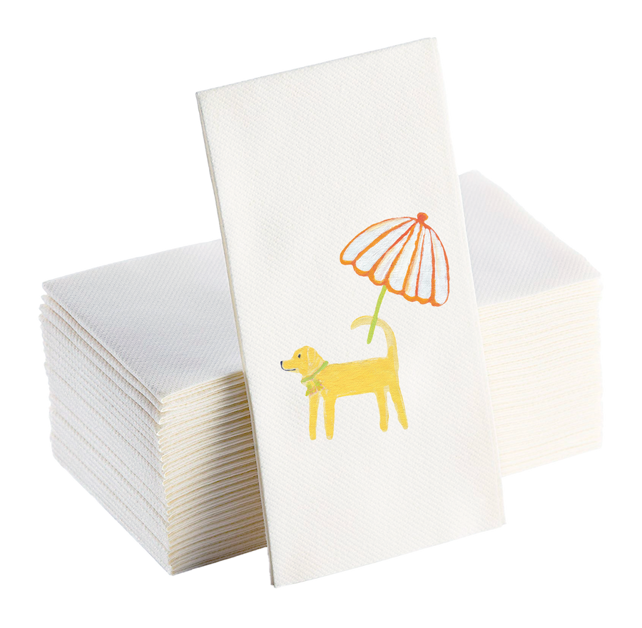 Dog Day Afternoon Linen-feel Napkins