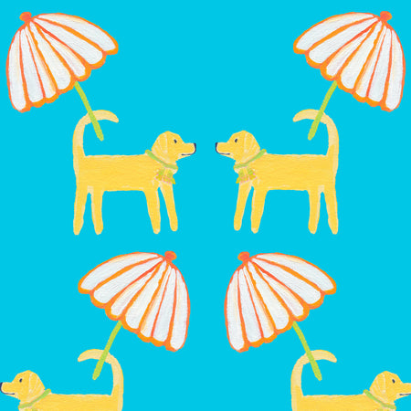 Surf Dog Days Afternoon Fabric