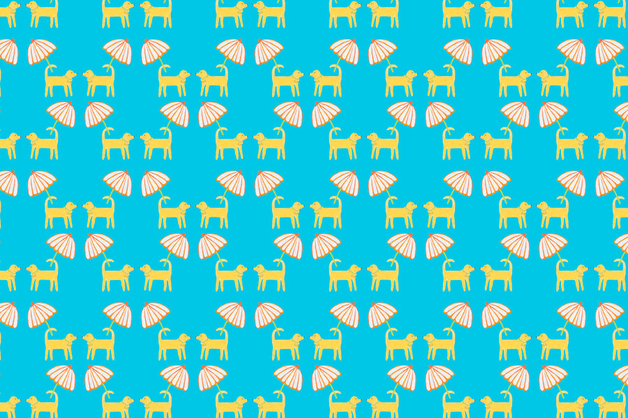 Surf Dog Days Afternoon Fabric