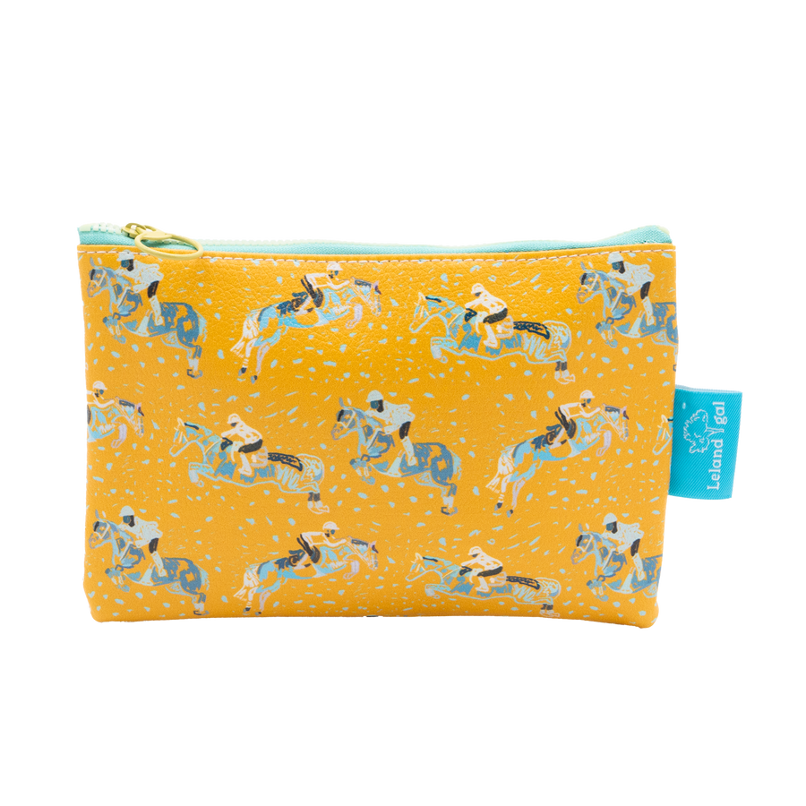 Mustard Done and Dusted Eco-Leather Stash Bag