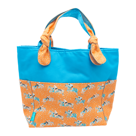 Soft Orange Done and Dusted/Light Blue Outside Bag