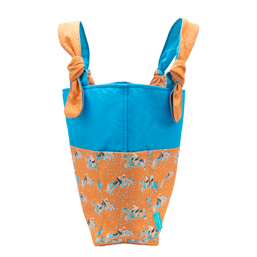Soft Orange Done and Dusted/Light Blue Outside Bag