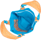 Soft Orange Done and Dusted/Light Blue Outside Bag