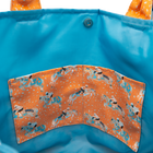 Soft Orange Done and Dusted/Light Blue Outside Bag