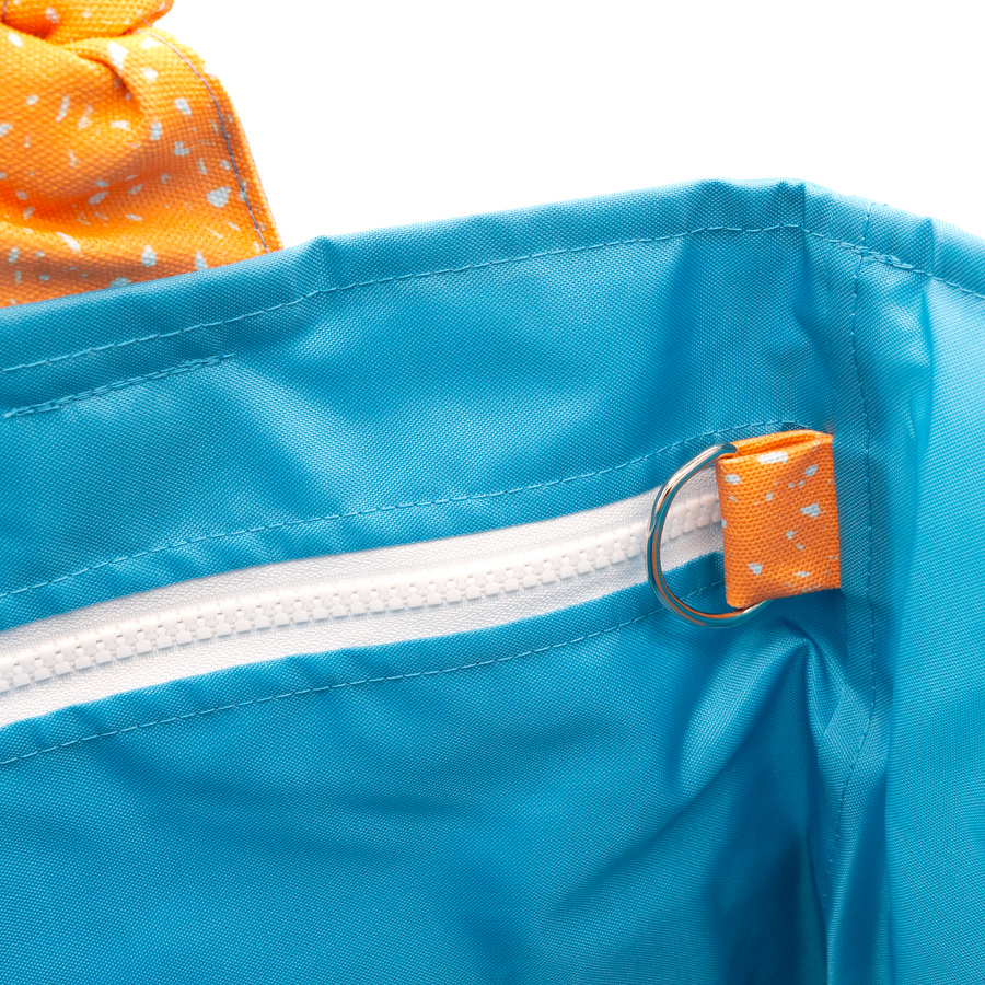 Soft Orange Done and Dusted/Light Blue Outside Bag