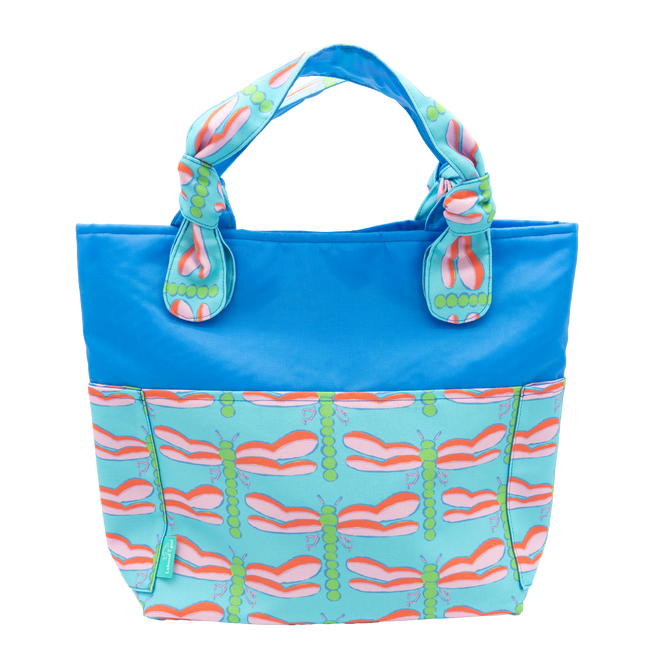 Waterfall Dragonflies/Blue Outside Bag