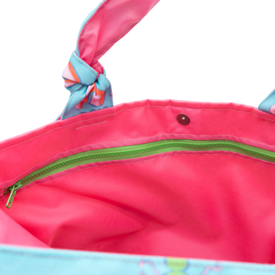 Waterfall Dragonflies/Pink Outside Bag