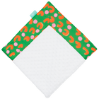 Emerald French Dots with White Minky Baby Blankie