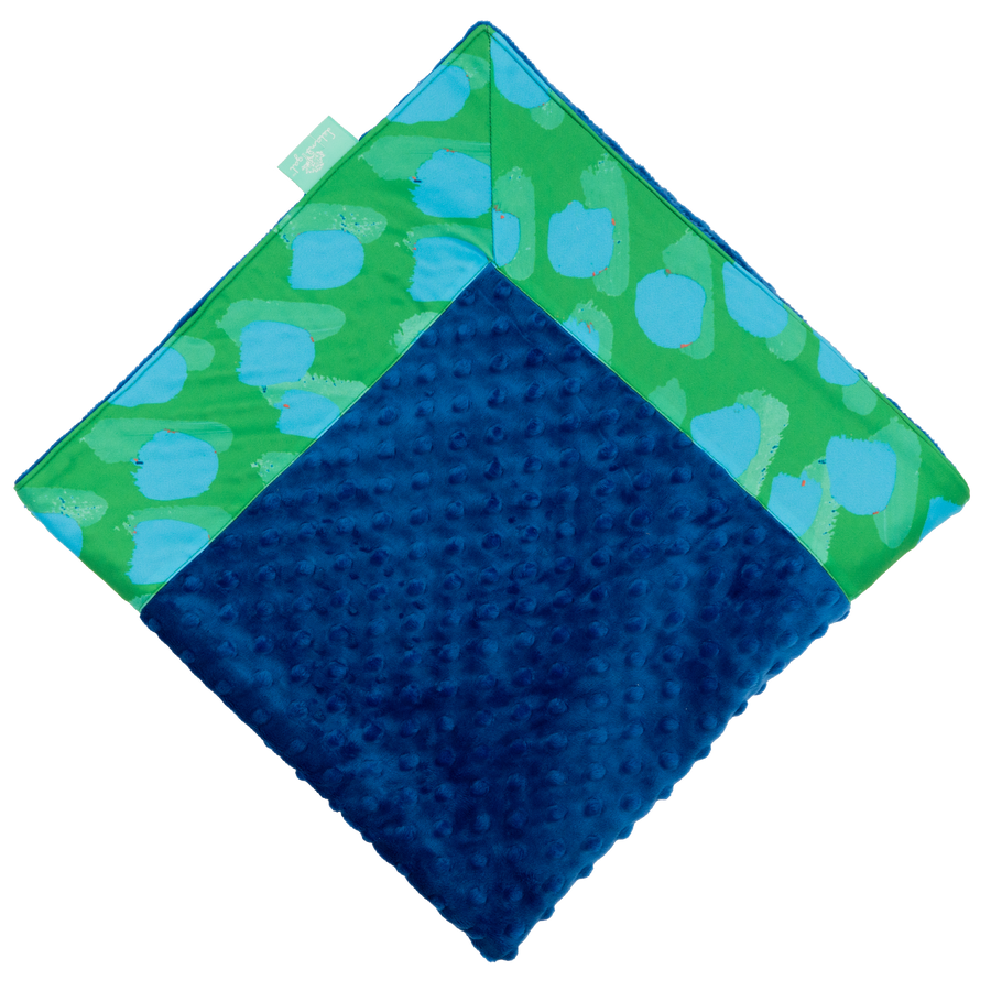 Emerald Together with Royal Minky Baby Blankie
