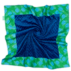 Emerald Together with Royal Minky Baby Blankie