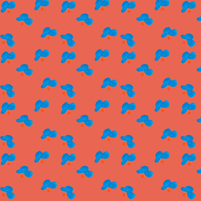Coral Bimpy Bop Fabric