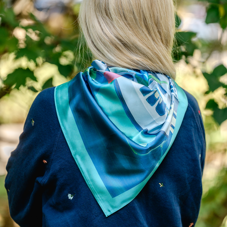 Fishtown Satin Scarf