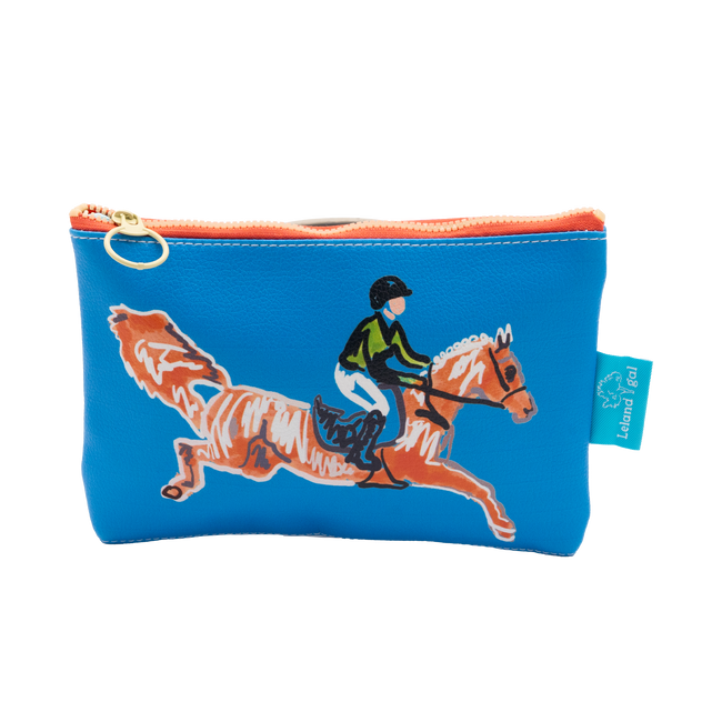 Cornflower Flight Eco-Leather Stash Bag