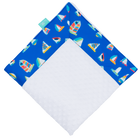 French Blue Summer Sail with White Minky Baby Blankie