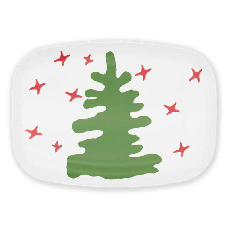 Holiday Tree Melamine Platter