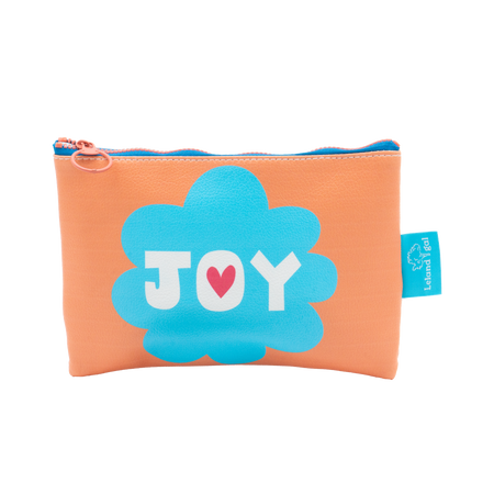 Orange JOY Eco-Leather Stash Bag