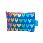 Navy Joyful Hearts Eco-Leather Stash Bag