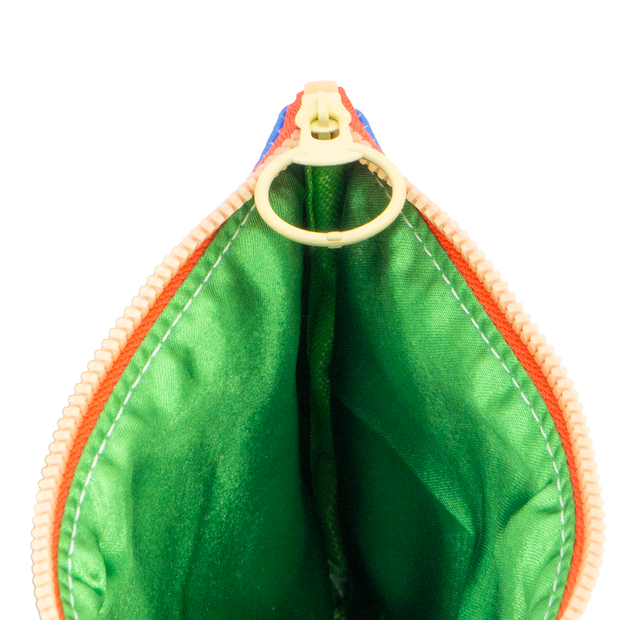 Navy Joyful Hearts Eco-Leather Stash Bag