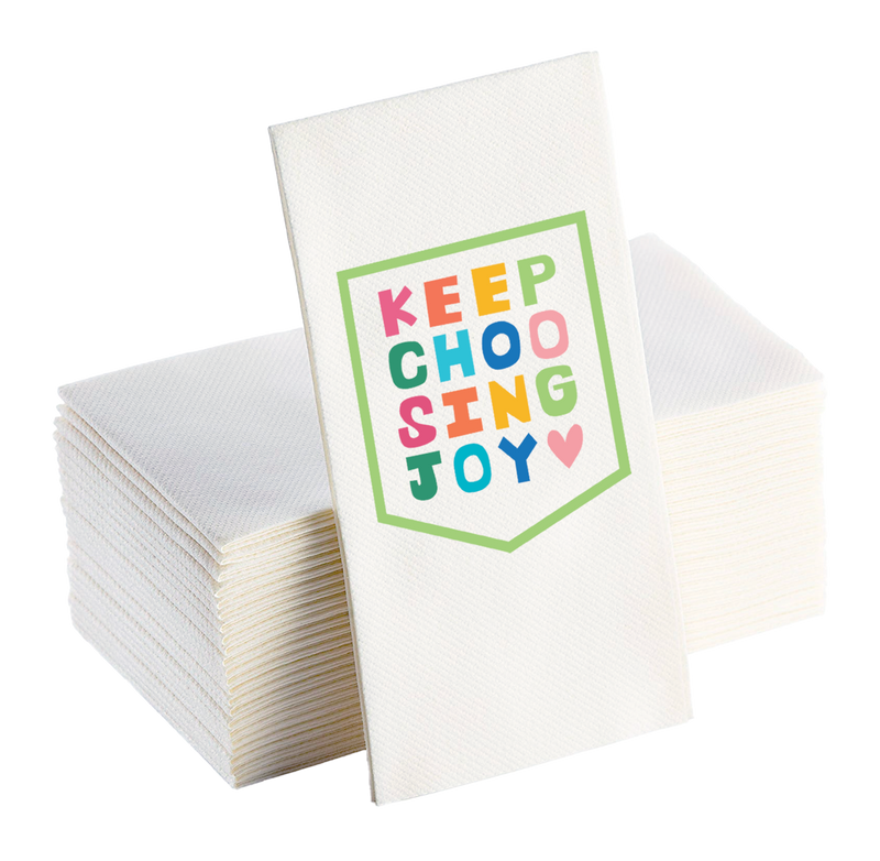 Keep Choosing Joy Linen-feel Napkins