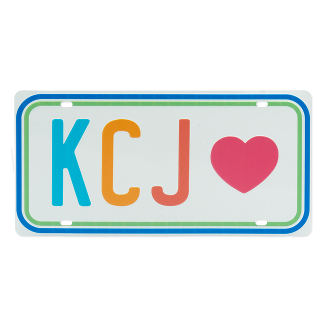 KCJ Vanity License Plate