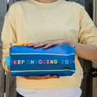 Cornflower Keep Choosing Joy Eco-Leather Dopp