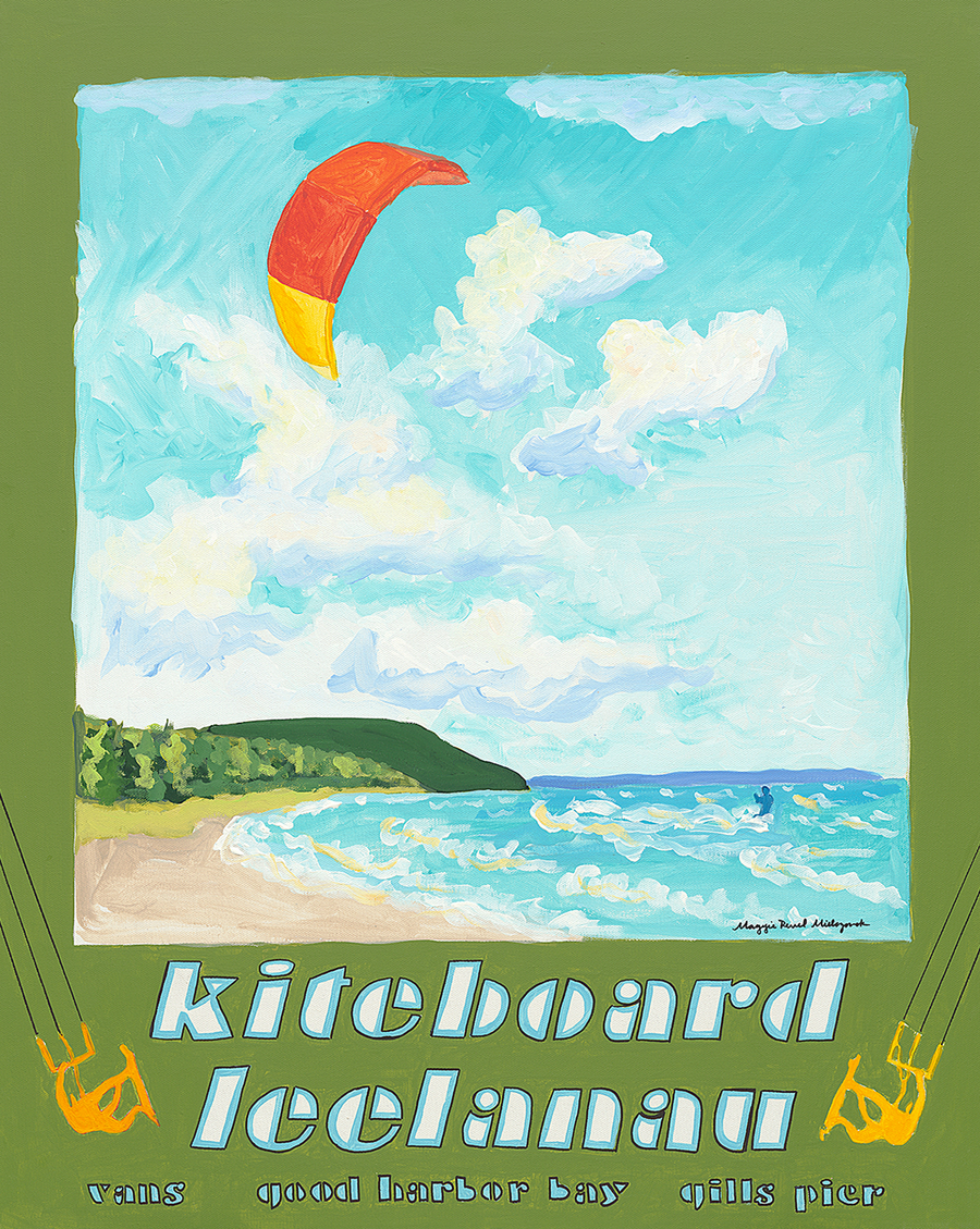 Kiteboard Leelanau Giclée