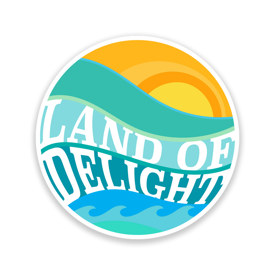 Land of Delight Large Circle Decal