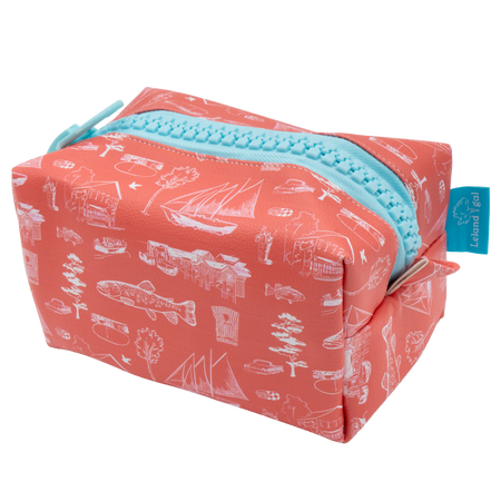 Coral Leland Toile Eco-Leather Sis Dopp