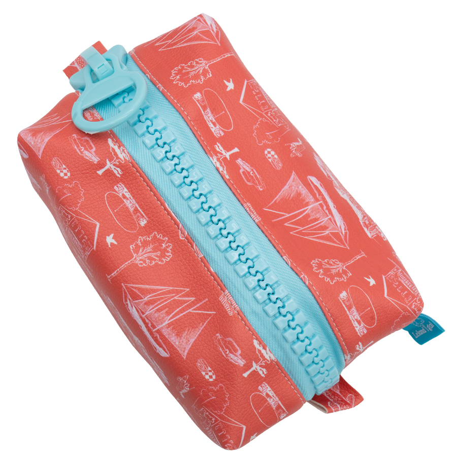 Coral Leland Toile Eco-Leather Sis Dopp