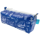 Navy Leland Toile Eco-Leather Dopp