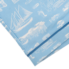Powder Blue Leland Toile Cotton PJ Short Set