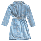 Powder Blue Leland Toile Robe