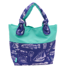 Sapphire Leland Toile/Aqua Outside Bag
