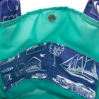 Sapphire Leland Toile/Aqua Outside Bag