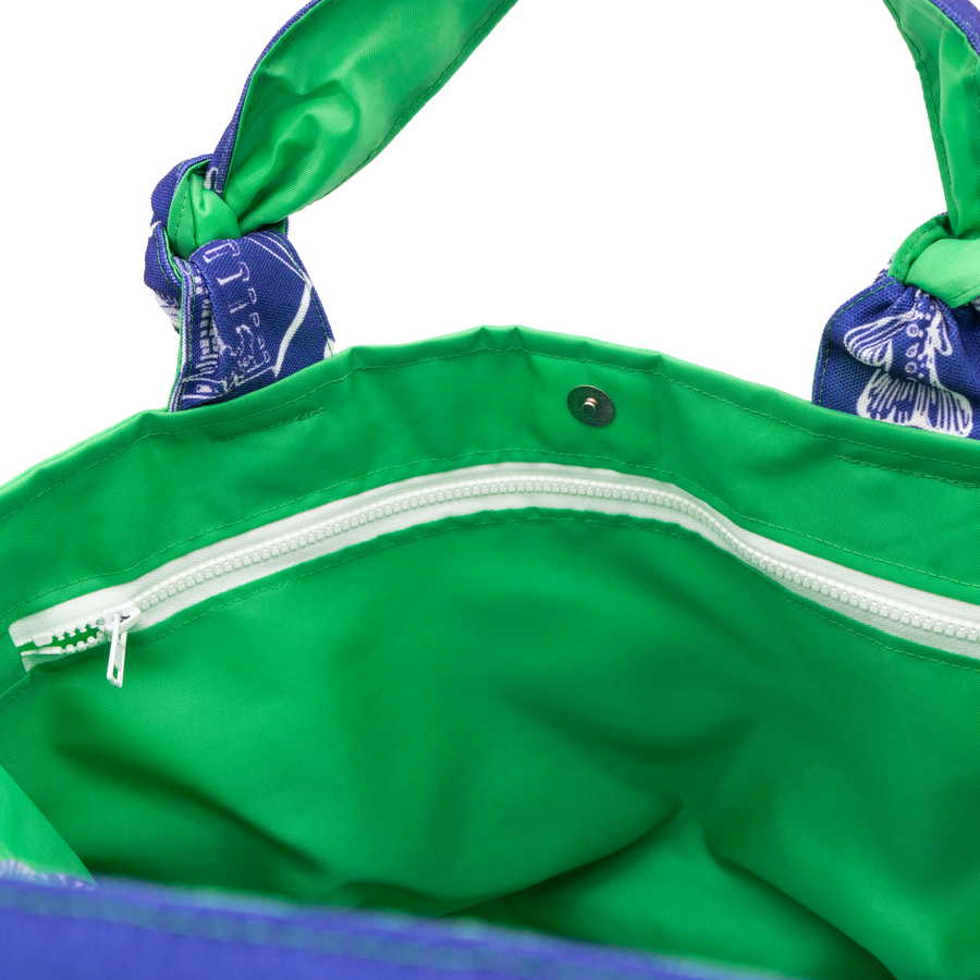 Sapphire Leland Toile/Green Outside Bag
