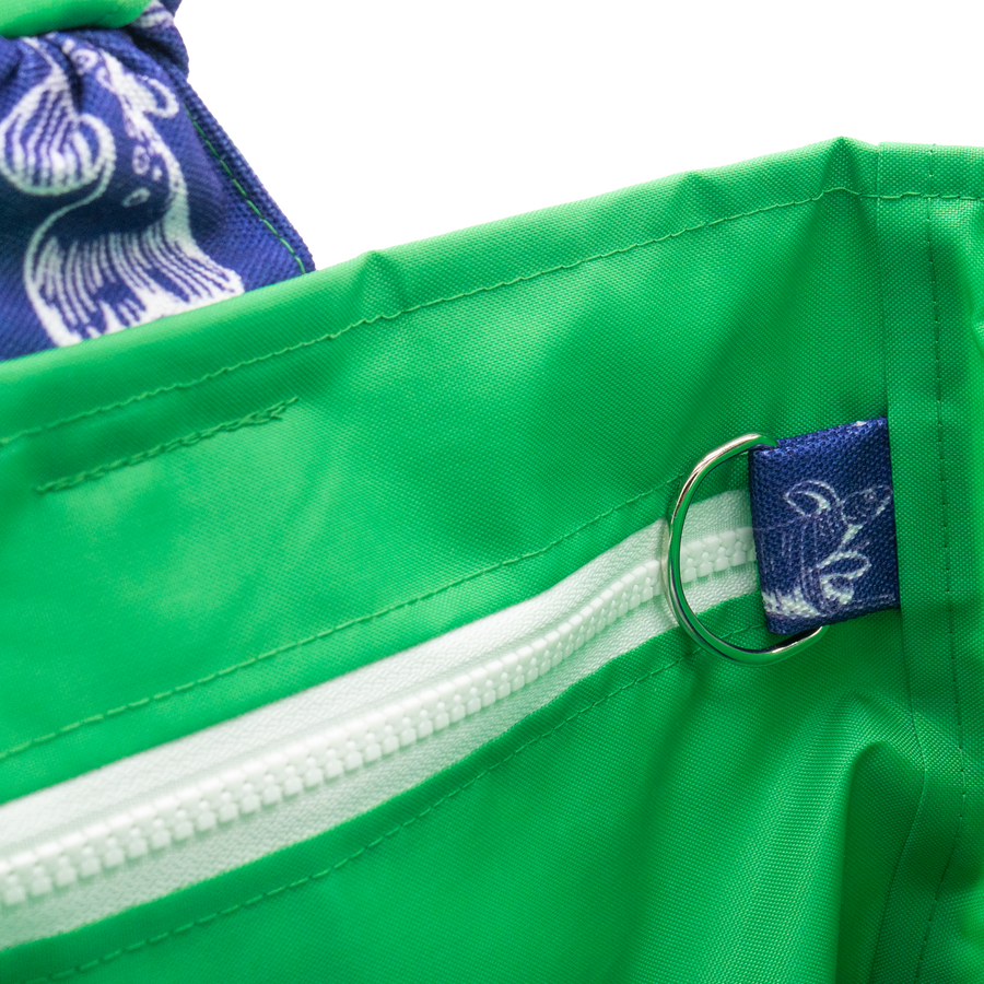 Sapphire Leland Toile/Green Outside Bag