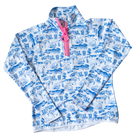 Leland Toile Quarter Big Zip