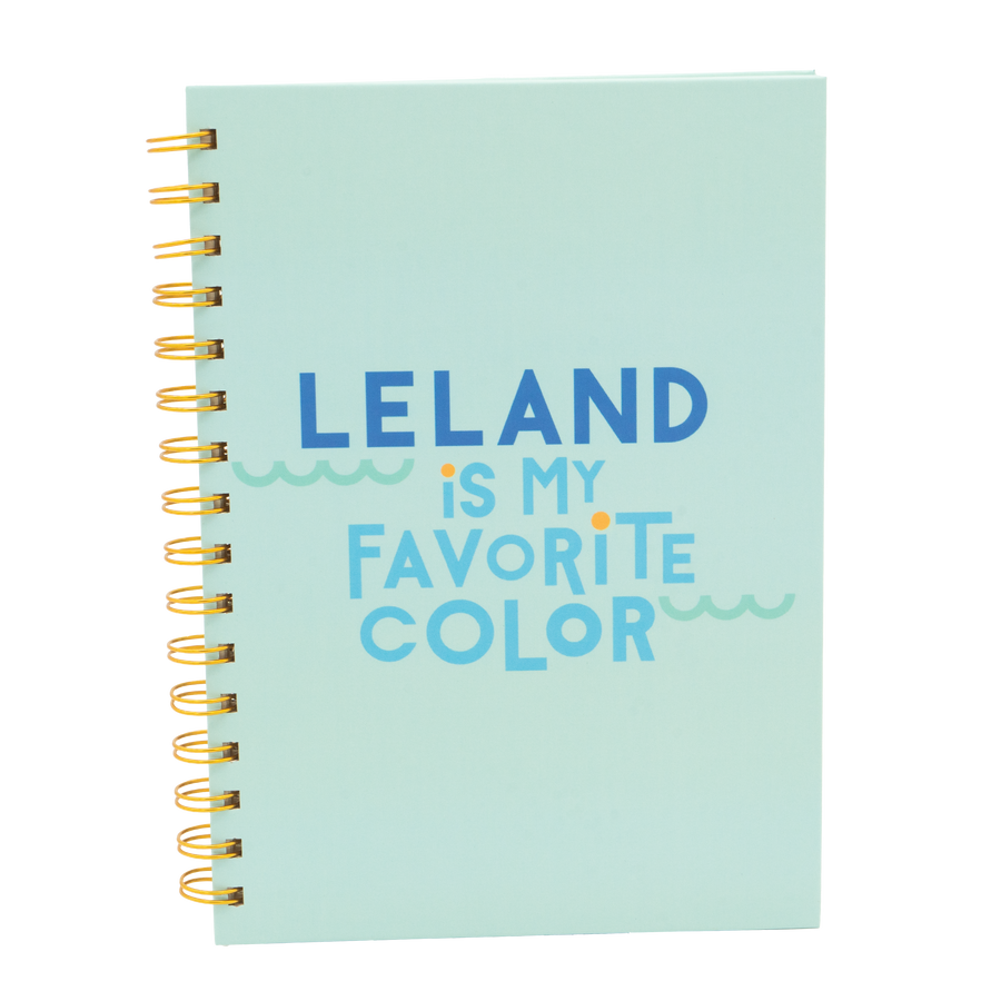 Leland is my Favorite Color Spiral Journal