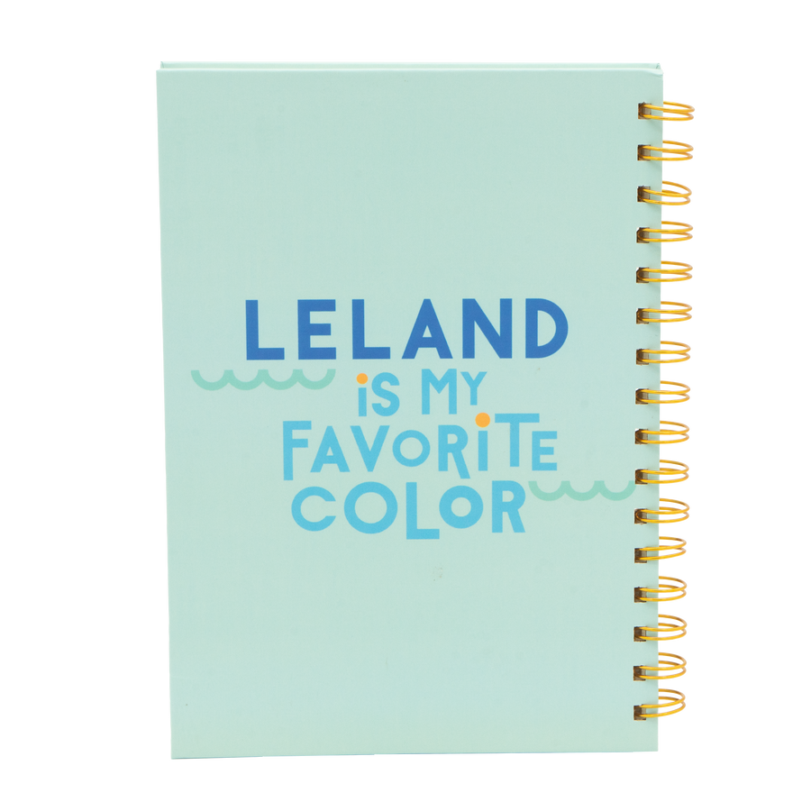 Leland is my Favorite Color Spiral Journal