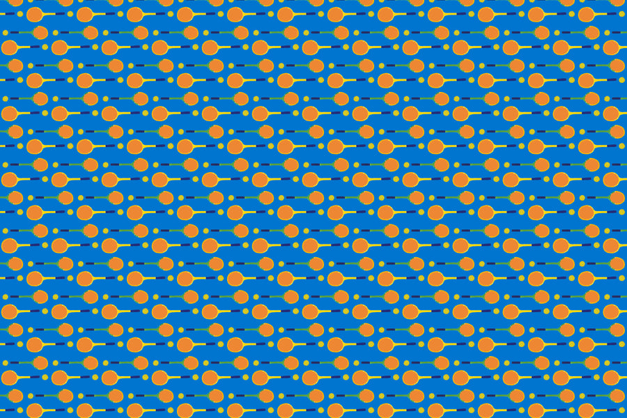 Cornflower Match Point Fabric
