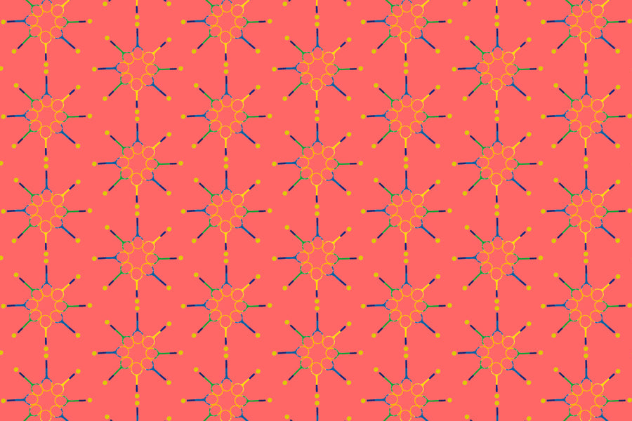 Geranium Match Point Fabric
