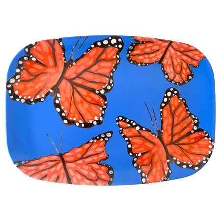 Matisse Monarchs Marching Melamine Platter