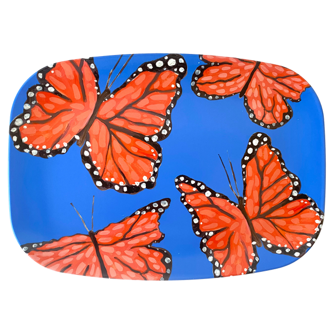 Matisse Monarchs Marching Melamine Platter