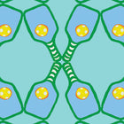 Milkglass Pickleball Lattice Fabric