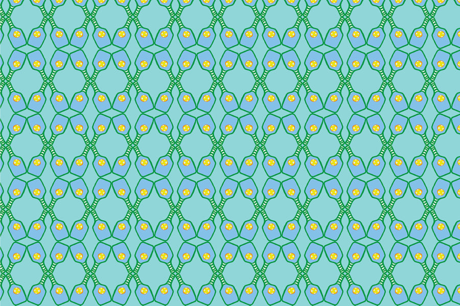 Milkglass Pickleball Lattice Fabric