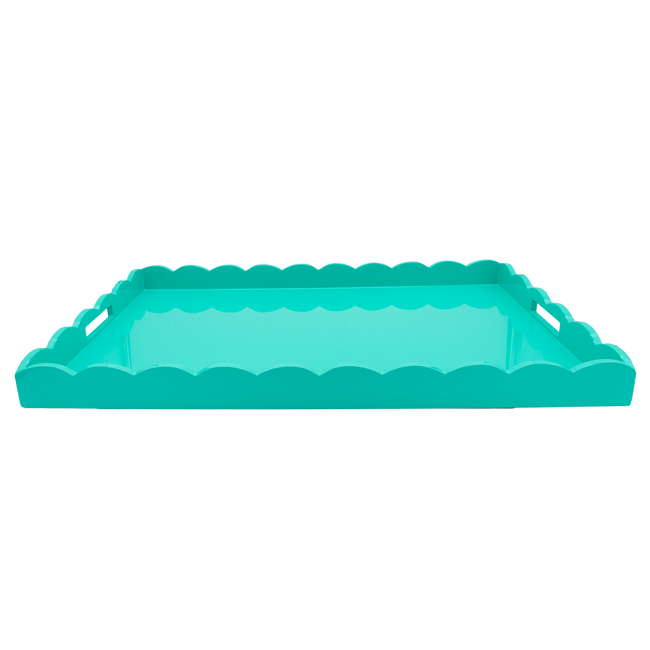 Milk Glass Lacquered Island Tray, Large